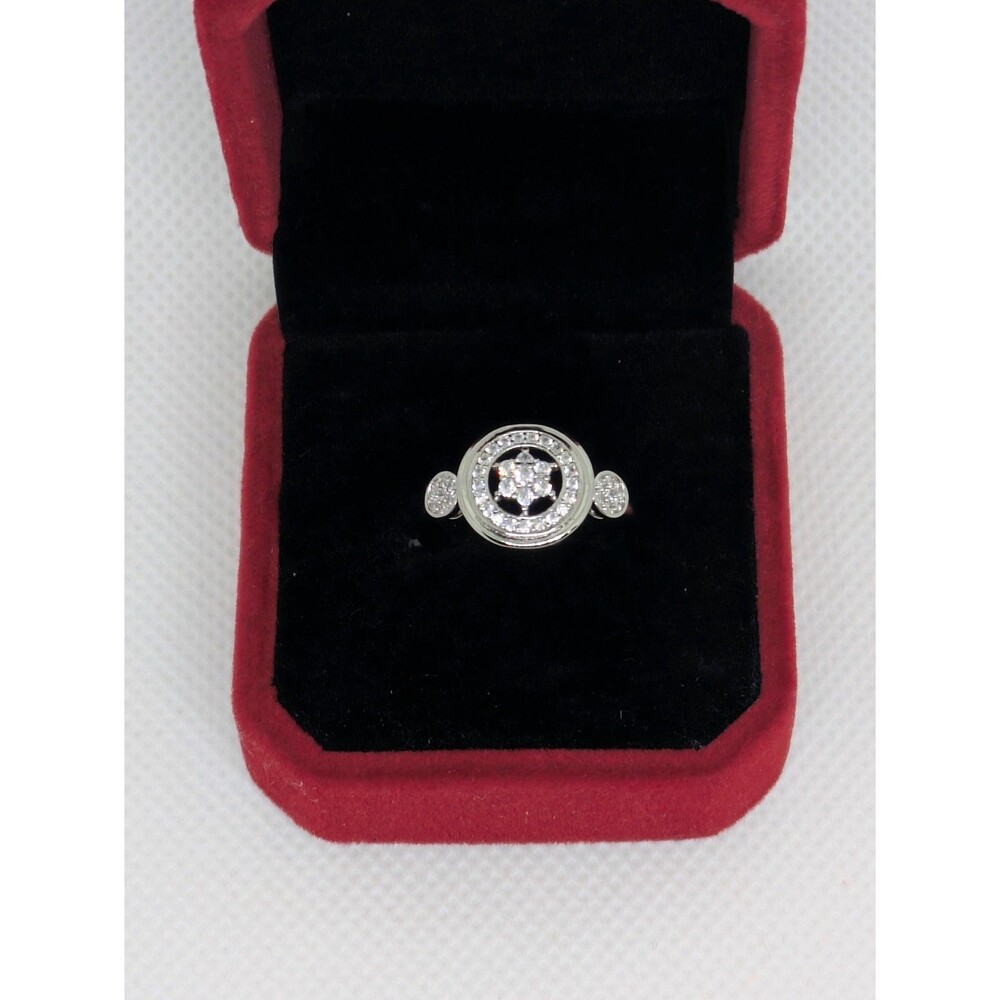 Brand New (Unisex) Real Moissanite 6 Point Star Ring In A Size 7 (XP L7 Stamped)